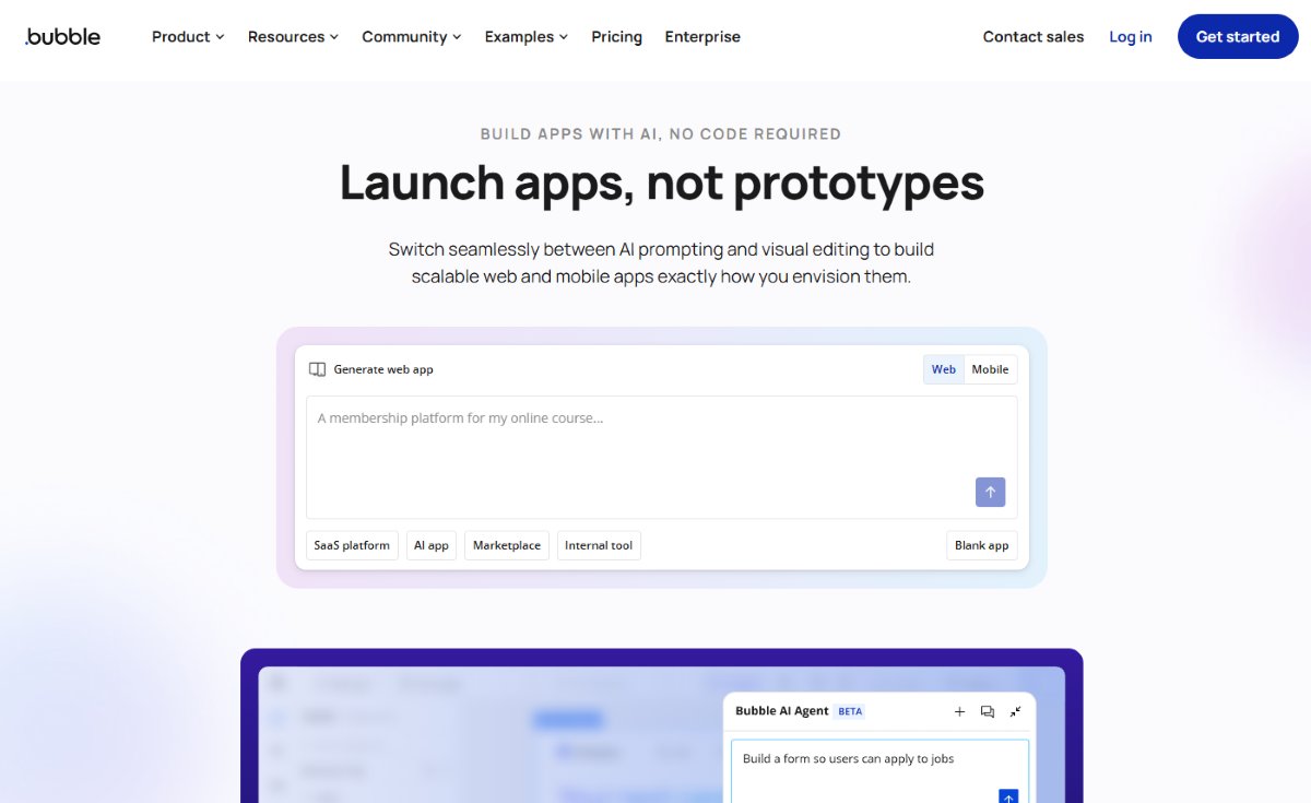 No-code platform for building applications